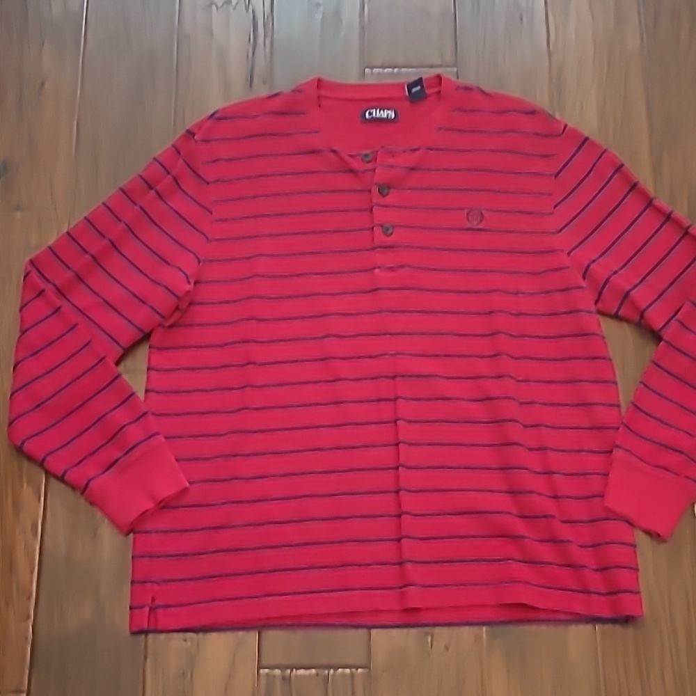💥3for$12💥 Chaps men's long-sleeved Henley shirt size XL